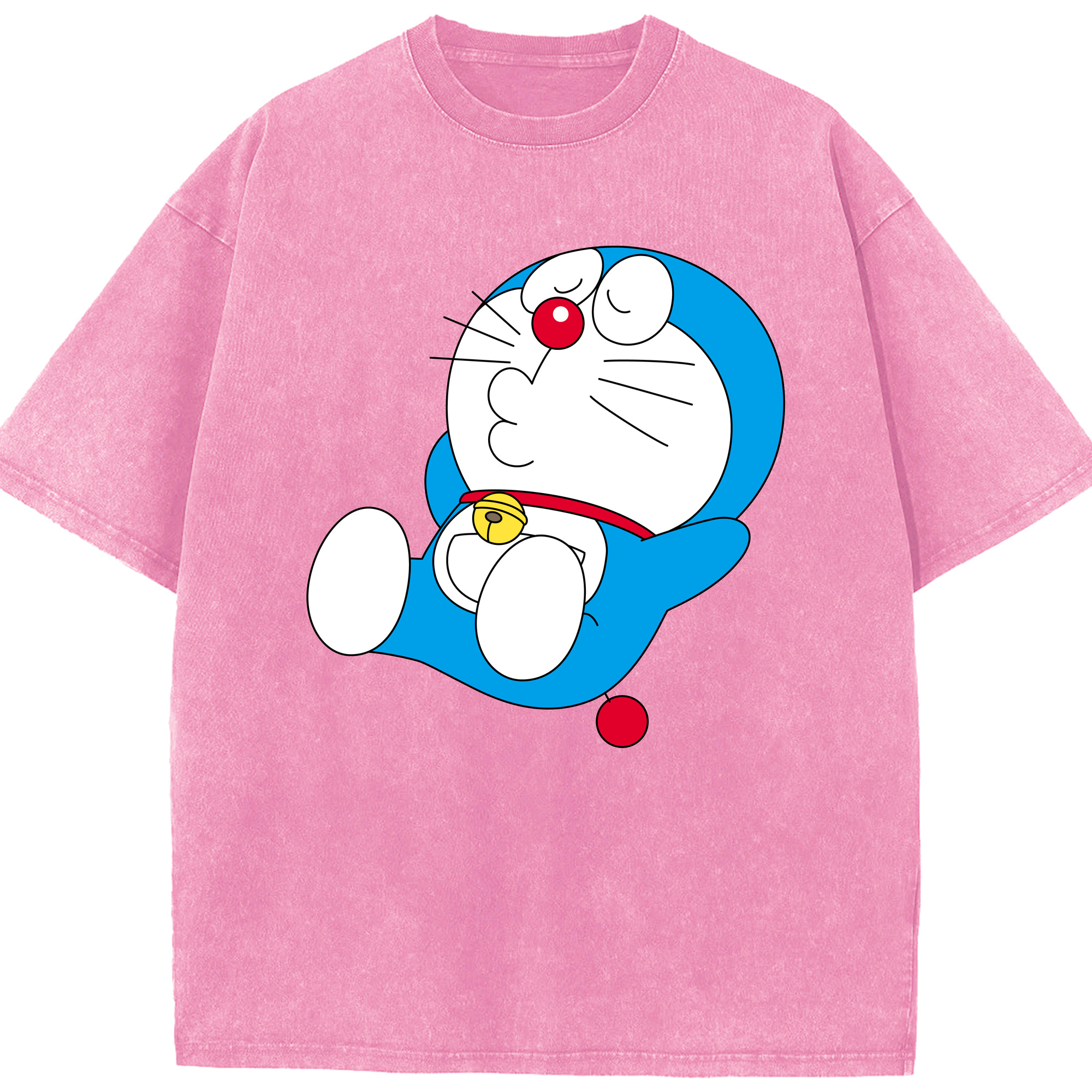 （画像用） ドラえもん Doraemon 綿100% ヴィンテージ風 半袖Tシャツ（フロントプリント）